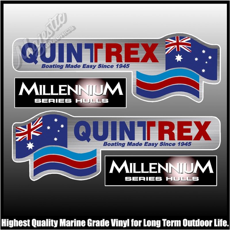 Quintrex - Millennium Hulls - Decals - Set of 4