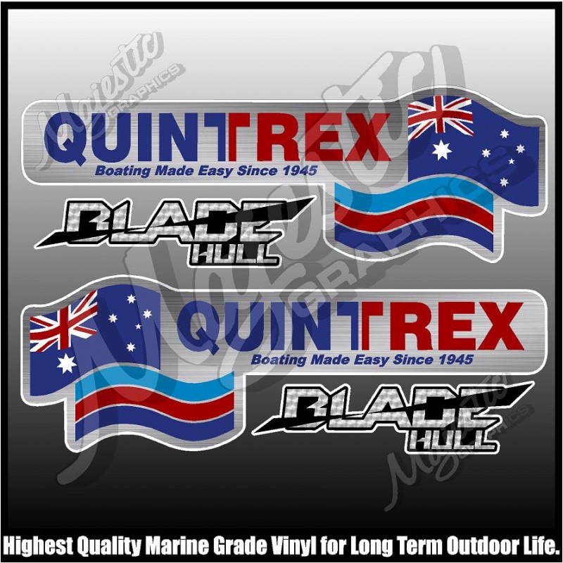 Quintrex - Blade Hulls - Decals - Set of 4