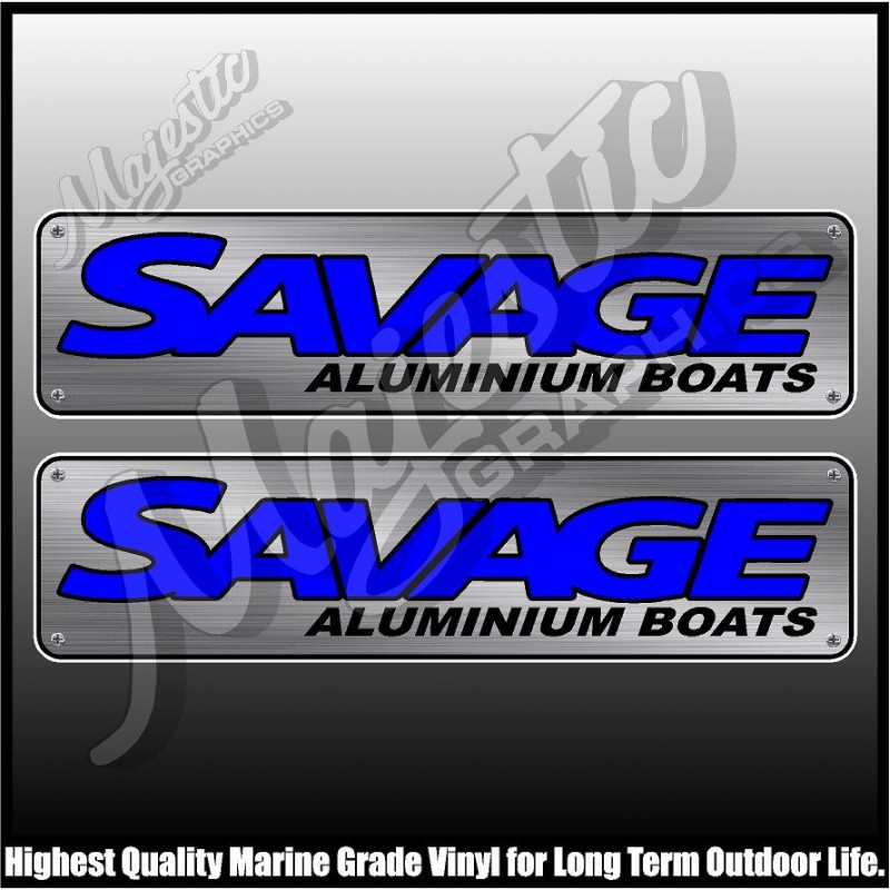 SAVAGE - ALUMINIUM BOATS - DECALS