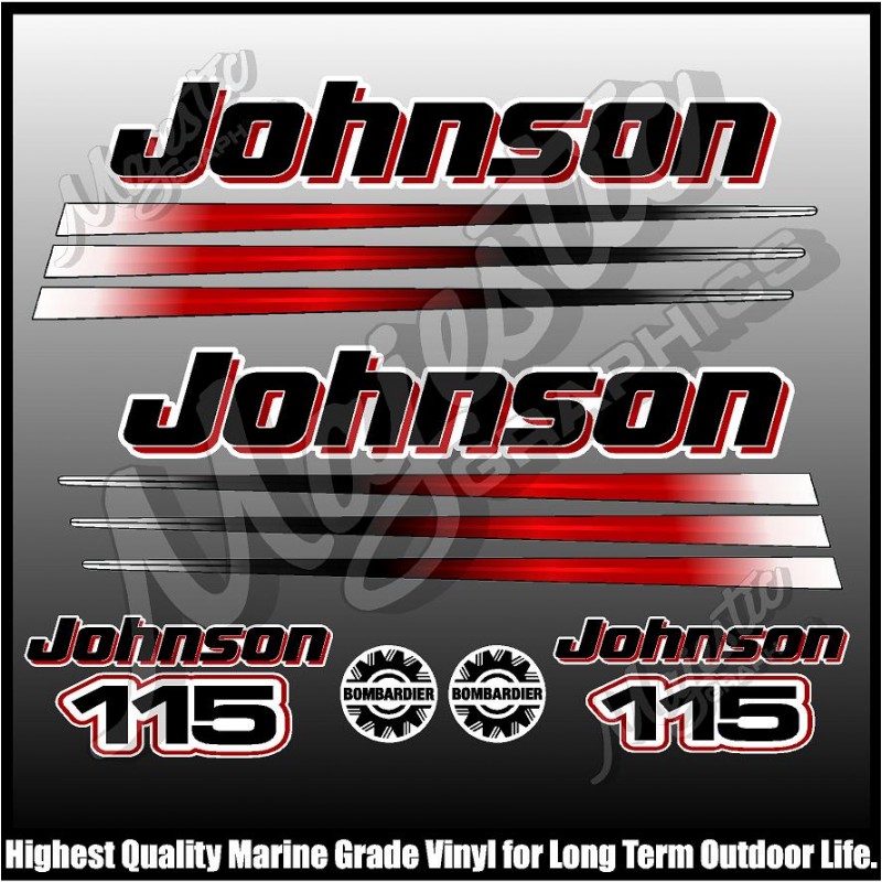 Johnson 115 - Bombadier - Outboard Decals