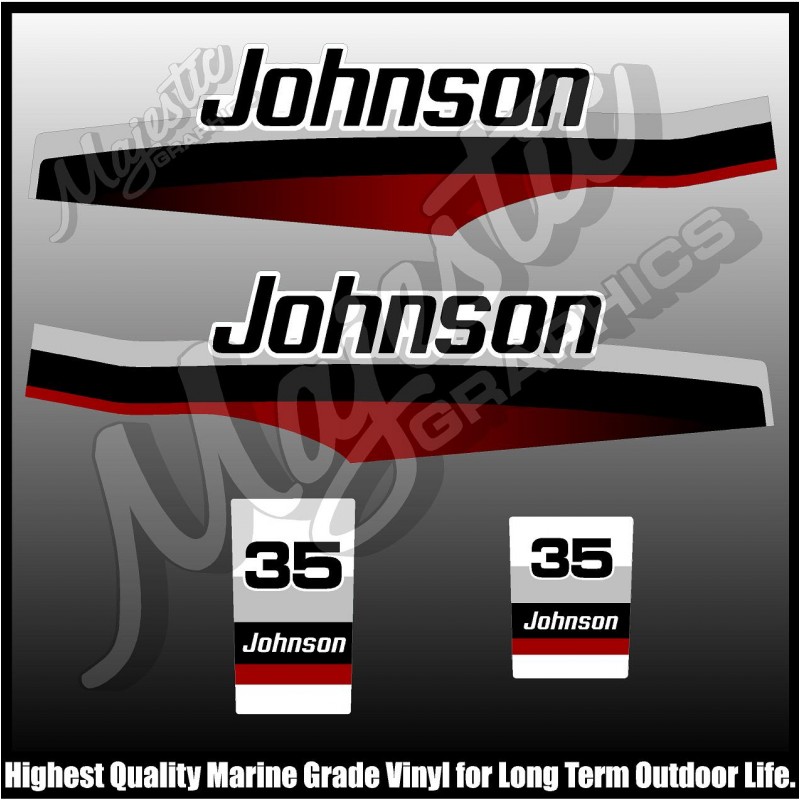 Johnson 35 hp - Outboard Decals